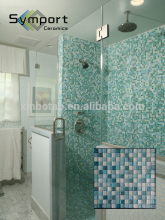 Allibaba com 305*305mm wall decoration paper crystal glass mosaic for swimming pool