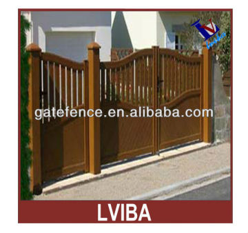 Aluminium Connecting Gate Fence, Wooden color fence, Fence post