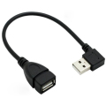 USB Ένα αρσενικό με αριστερή γωνία σε ένα θηλυκό