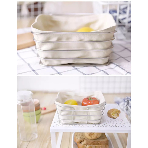 Stainless Steel Wire Kitchen Oval Bread Basket set