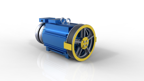 CE GSS-SM1 550kg 1.0m/s PM Elevator Gearless Motor