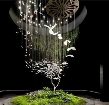 Real estate chandelier design and construction