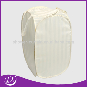 beige color polyester fabric hotel laundry hamper