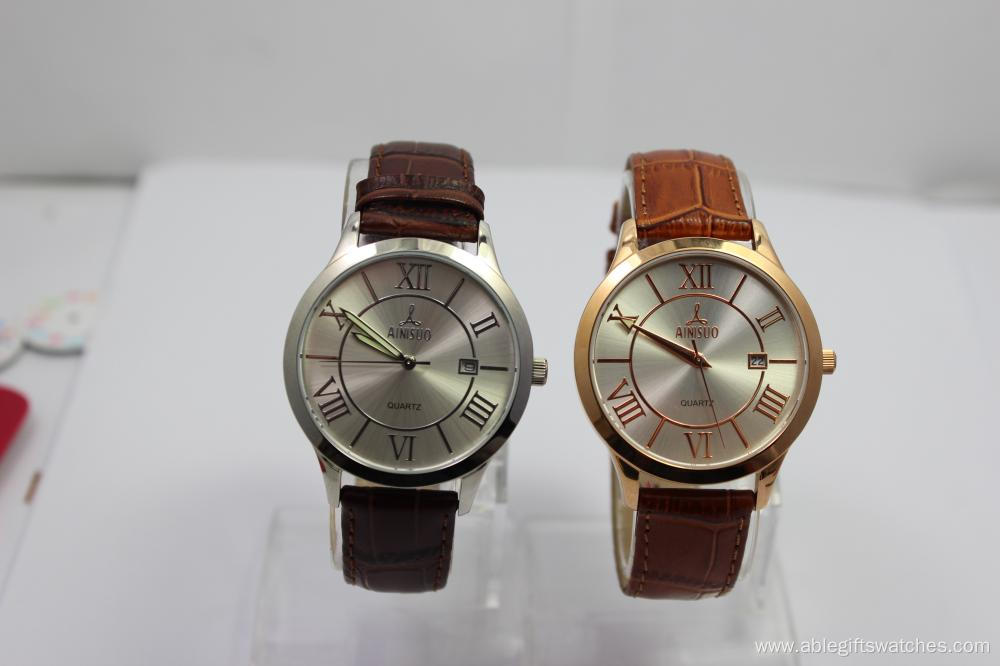 Women Leather Quartz Watch