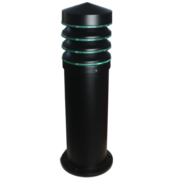 LEDER 12 Black Modern Bollard Light