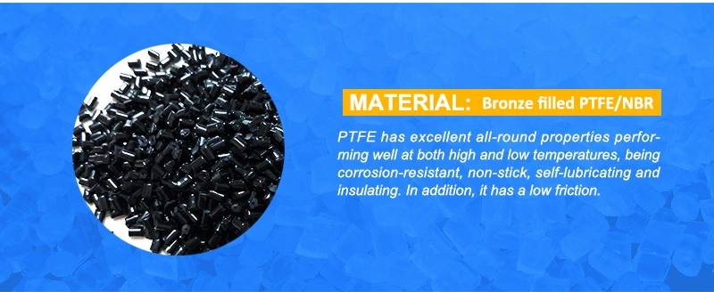 PTFE+Bronze Piston Seal for Excavator Application