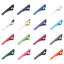 Men's Solid Color Metal Tie Clip - Classic, Trendy, and Perfect for Business Events