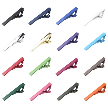 Men's Solid Color Metal Tie Clip - Classic, Trendy, and Perfect for Business Events