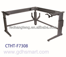 2legs or 3 legs Manual control height adjustable desks frame mechanism