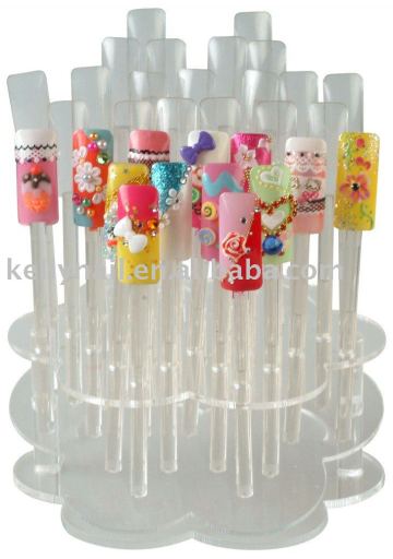 32pcs Flower Shape Nail Tip Display