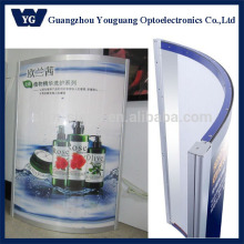 Hotsale: high brightness and customized size Curved ARE slim LED light box, Arch snap-frame Light Box