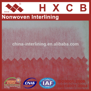 Adhesive Fusible Non Woven Interlining Linings Fabrics