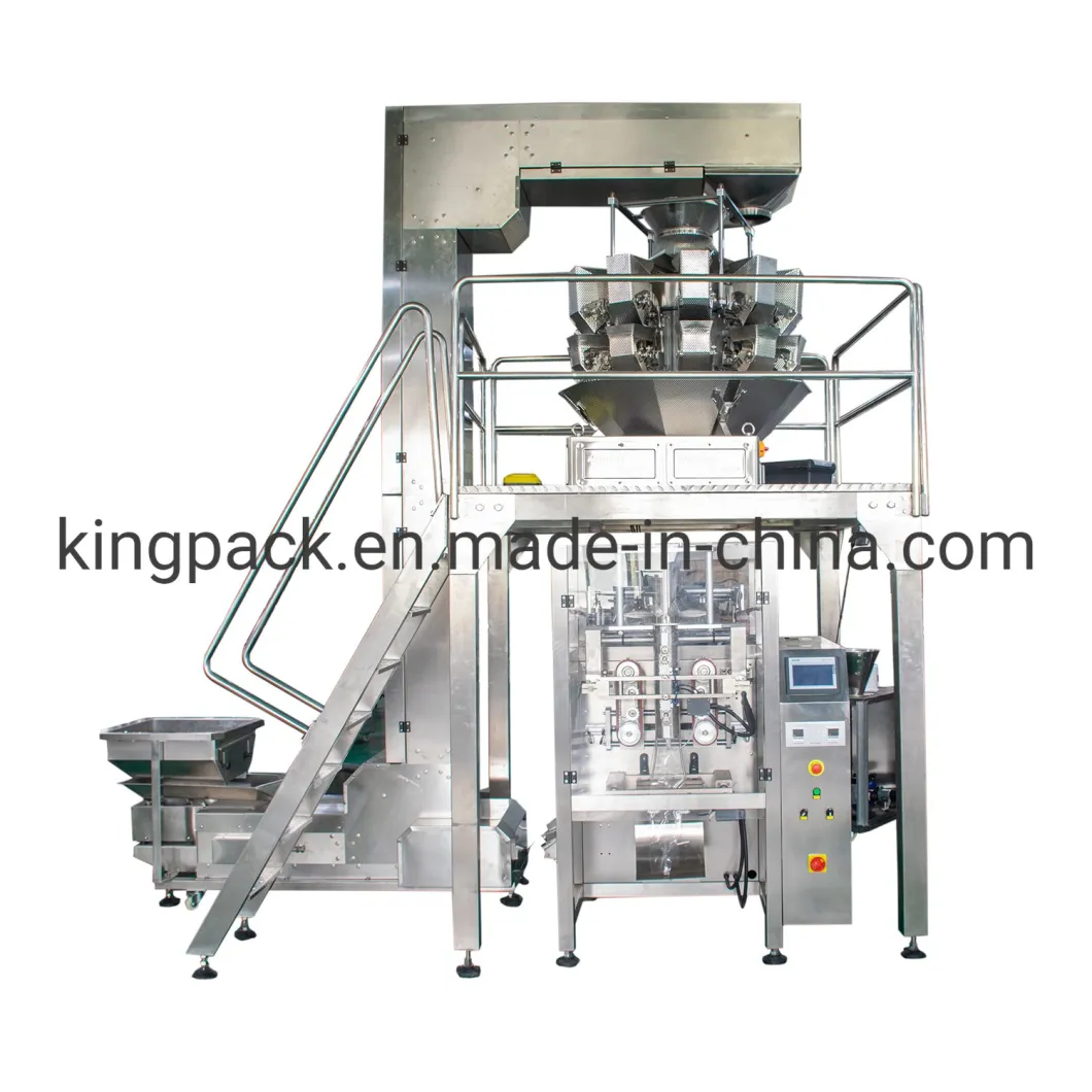 Automatic 10 Heads Multihead Weigher for Snacks Peanuts Packing Packaging Machine