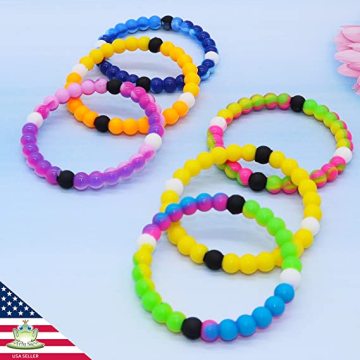 Bracelet de perle silicone enfants bracelets cadeaux cadeaux bracelets de filles