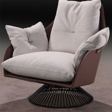 Stainless steel rotatable leisure chair recliner chairs