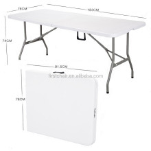 Factory Plastic White 6-Folding Table - Outdoor Folding Table