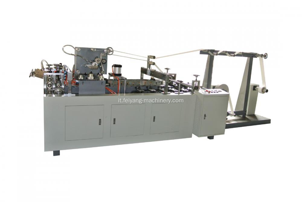 macchina per la produzione di maniglie in carta con colla a freddo