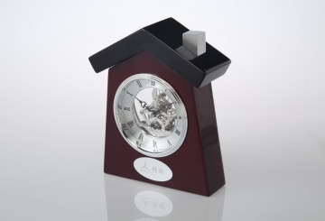 house shape clock,house shape promotional products