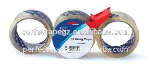 CRYSTAL CLEAR PACKING TAPE WITH LABLE