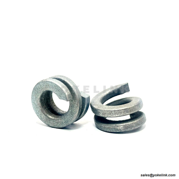 Double Coil Spring Washer | Helical Lock Washer HDG | Power Line Hardware