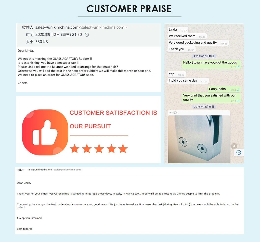 Stainless Steel Raiing Wall Bracket for Balustrade System