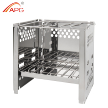 APG Portable Folding Camping Wood Burning Stove