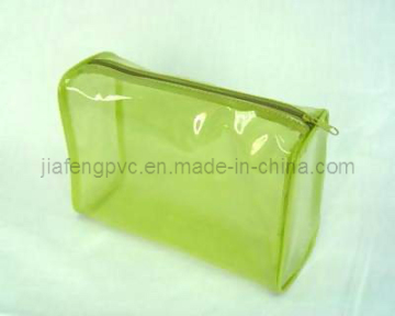 Grenn PVC Cosmetic Bag with Piping