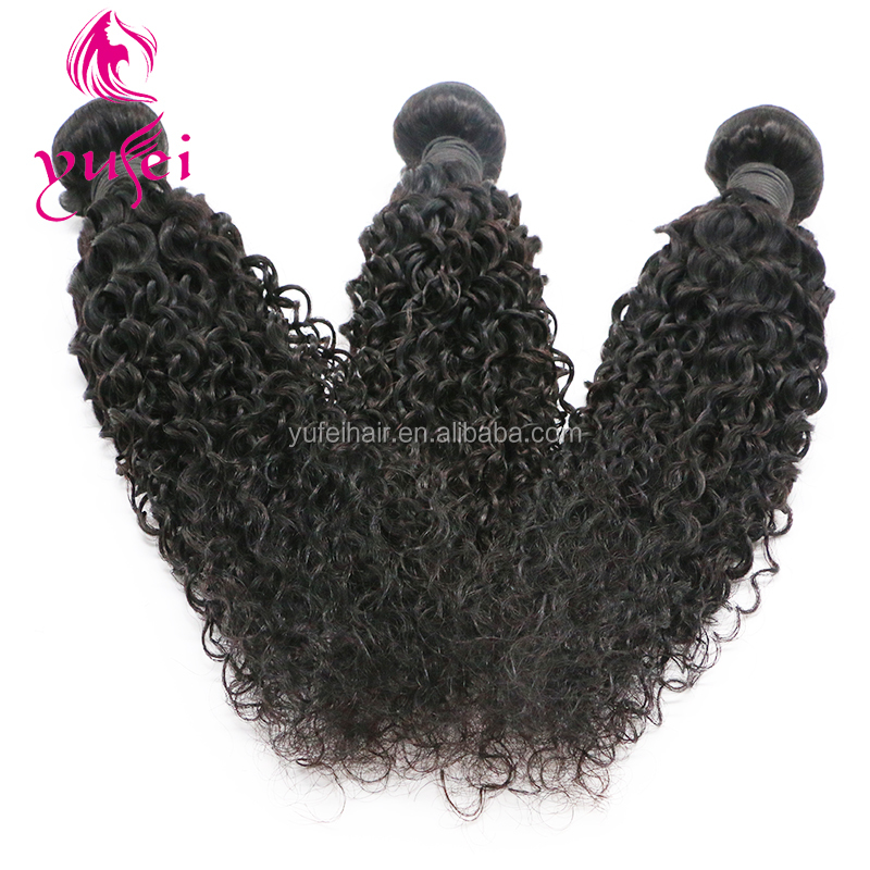 Top Quality Natural Color Curly Hair 10A 100% Brazilian Jerry Curl Human Hair Cuticle Aligned Hai Extension