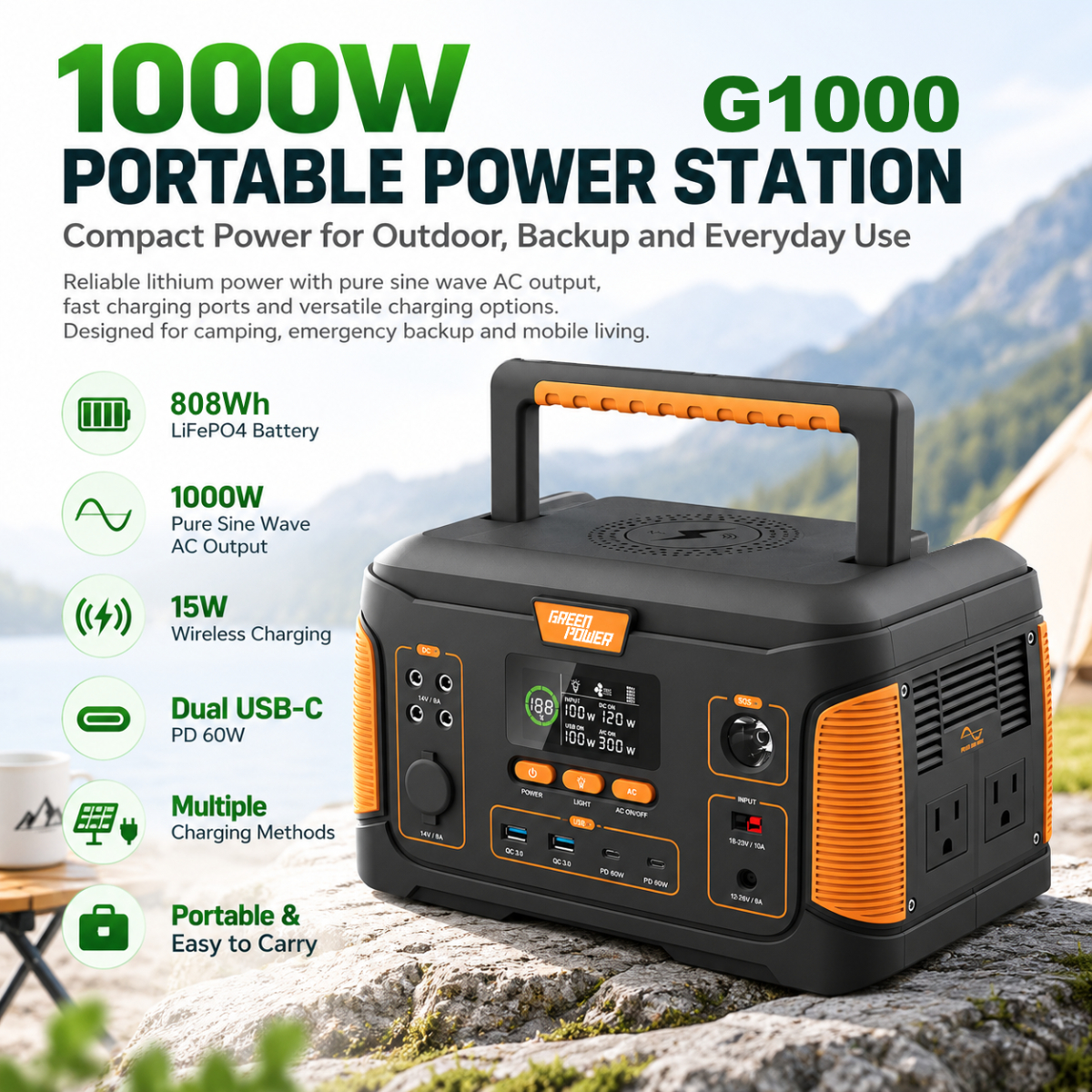 01-GP-1000w-lifepo4-central-de-energía-portátil-80 01-GP-1000w-lifepo4-portable-power-station-80