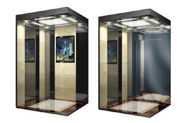 Mirror Etching Machine Roomless Passenger Elevator