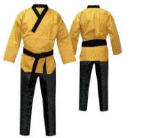 martial arts gi v-neck uniform for poomsae taekwondo