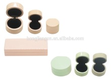 round shape wooden jewelry box in high glossy finish and Piano lacquer