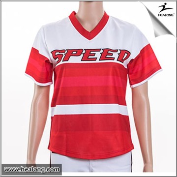 Short Sleeve Wholesale Women Baseball T Shirt Design