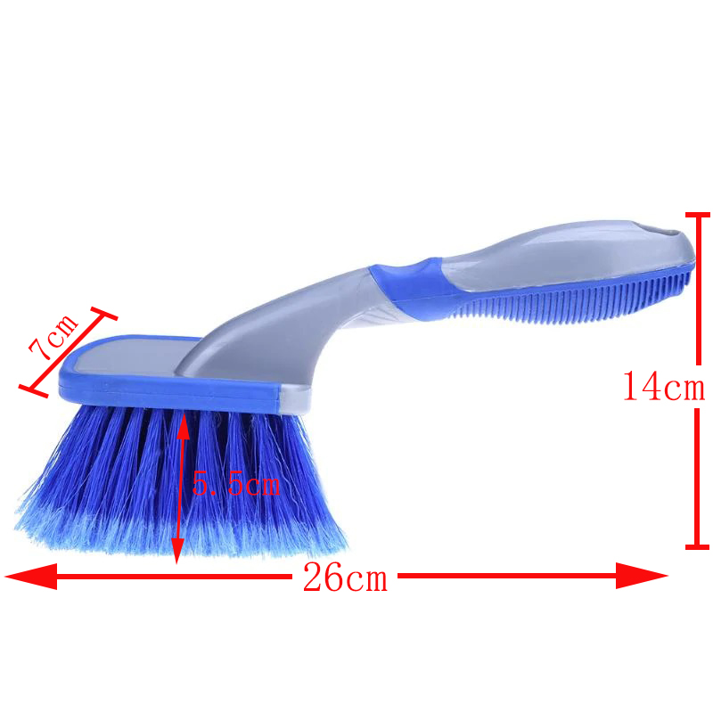 long handle soft bristle car wash brush/high quality soft car cleaning brush /soft car wheel cleaning brush