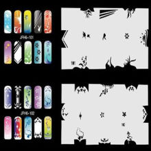 Airbrush Nail Stencils 20 Stencils animals, beautiful flowers and trees, and some other delicate designs.