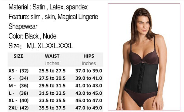 Wholesale Full Latex Belt Full Body Shaper Sexy Waist Trainer