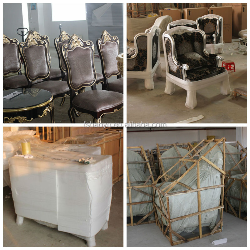 Wholesale High Back Double Throne Chair for Wedding, White and Gold Double Throne Chair Hotel Sofa Hotel Furniture 5 Set Antique