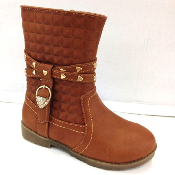 Latest High Quality PU Fashion Child Boot/Ankle Boot/Winter Boot