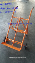 Hand Trolley with 8" Solid wheel for Double Gas Cylinder