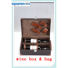 pu leather wine box,gife box