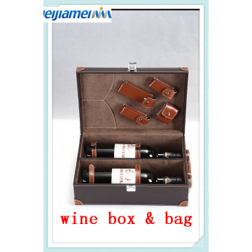 pu leather wine box,gife box