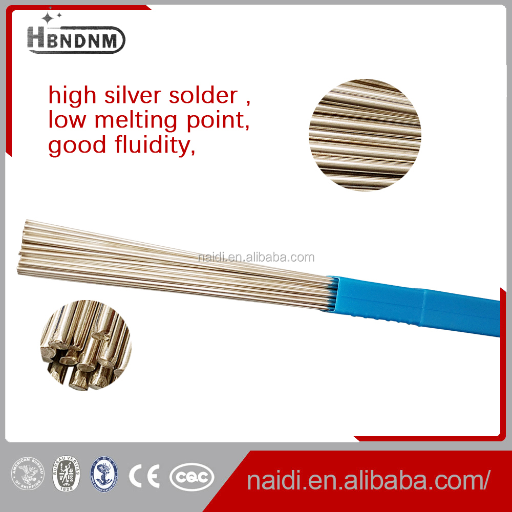 high quality aws a5.8 BAg-9 bag65cuzn silver brazing filler metal welding rod for electric equipment