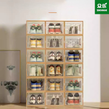 Clear acrylic folding shoe box