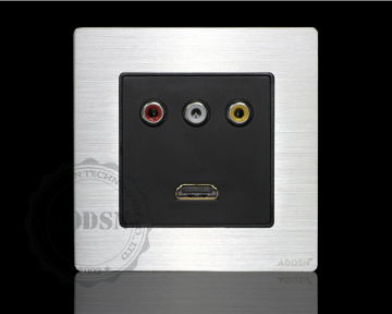 AODSN multifunction audio outlet wall socket plate HDMI outlet