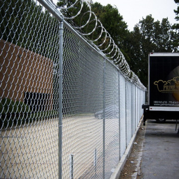 Black Powder Coated Chain Link Fencing Basketball Court