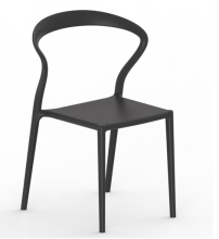 Modern stackable leisure plastic chairs