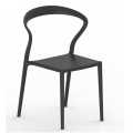 Chaises en plastique de loisirs empilables modernes