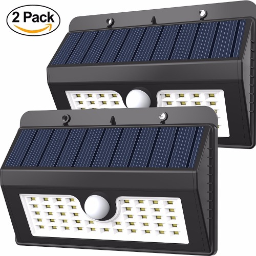 2017 Hot Selling Waterproof 45 LEDS Outdoor Solar Powered LED Motion Sensor Wall Light