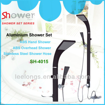 Black V-shaped luxurious shower column