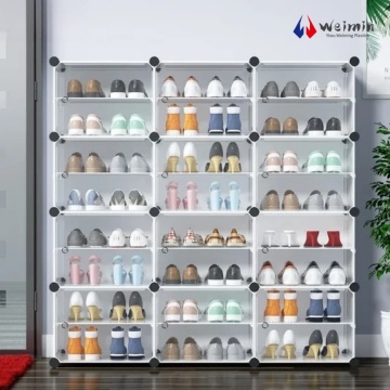 Staircase-Style Modern Plastic Shoe Rack